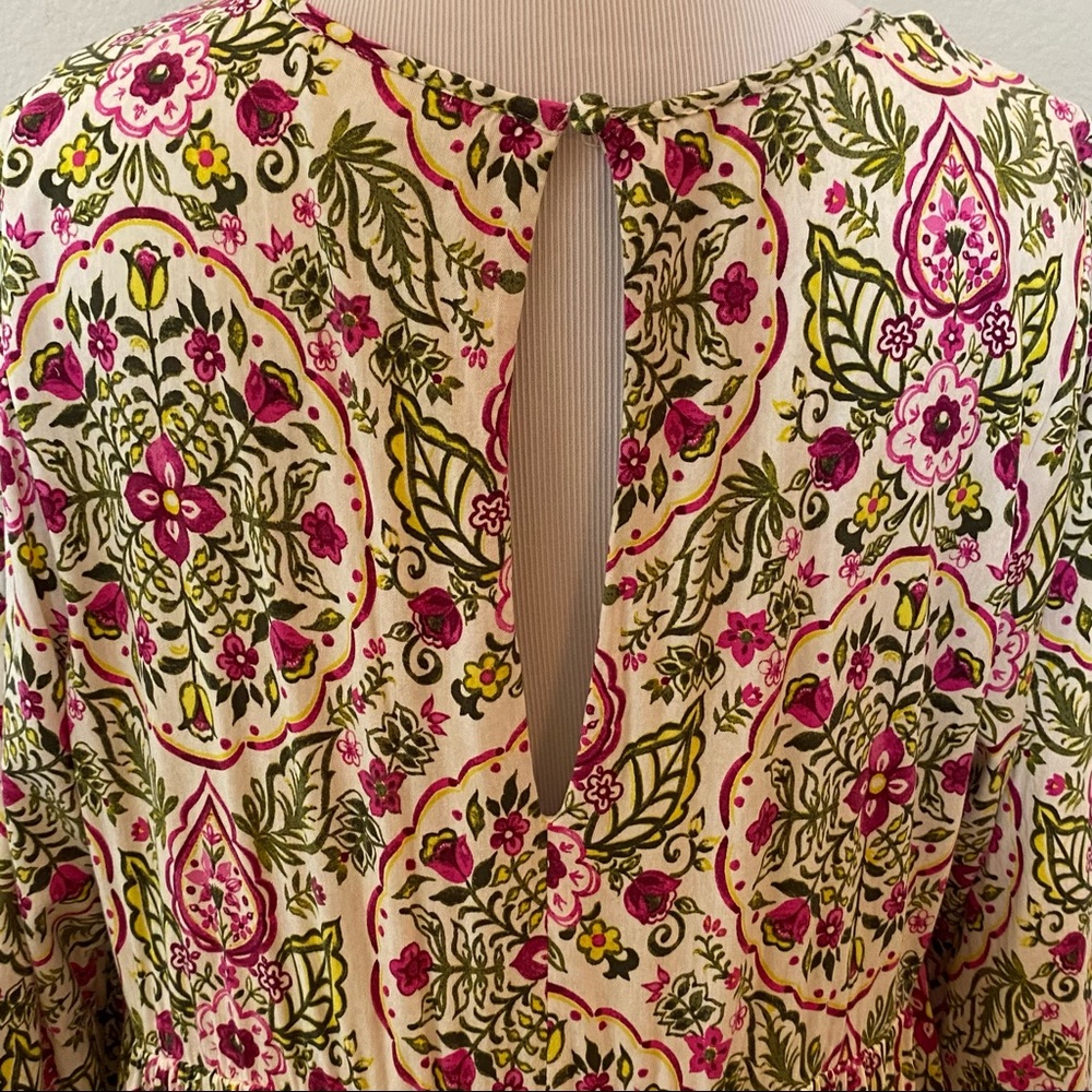 Torrid Flowy Floral Print Challis Mini Skater Dress Size 12 - Picture 11 of 13